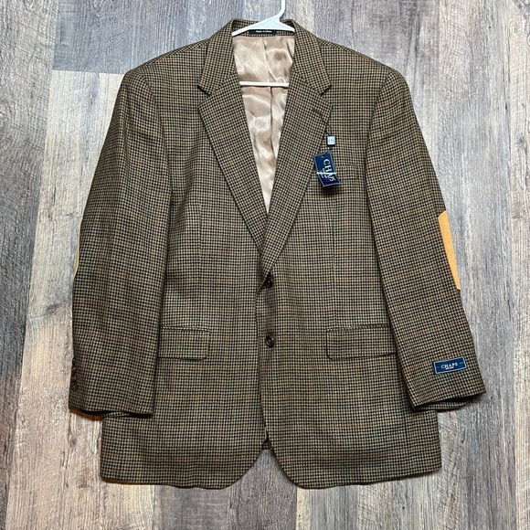 Chaps Ralph Lauren Mens 46R Brown Blazer
Jacket Sport Coat Soft Lambs Wool Tweed - Picture 2 of 5